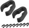 JEWEDECO Mic Holder Stand Pole Clamp Microphone Supplies Plastic Clips for Cord Clip