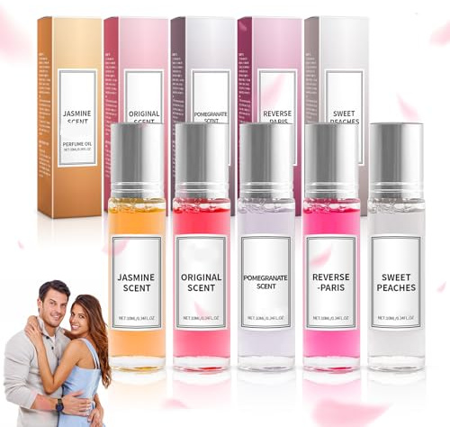 5 Stück Phe-romone Parfum Woman, 2025 Neu Roll-On Parfum damen für Frauen, Par-fum Damen Set, Enhanced Scents Phe-romone Perfume für Kompakt & Tragbar, für unterwegs, Geschenk