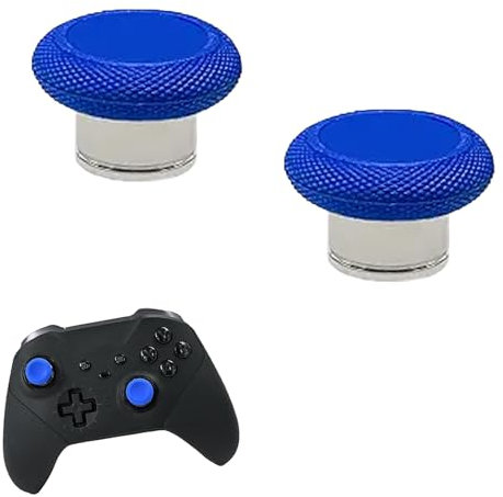Lot de 2 joysticks courts en métal Elite Series 2 pour Xbox Elite Series 2, Elite 2 Core, joysticks analogiques magnétiques pour Xbox Elite Series 2 Core hauteur standard (bleu)