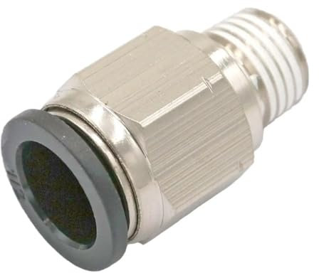 BYCIFRLG 5pcs Fit Tube O.D 1/2 Pushfit -1/4 NPT Male Straight Air Pneumatic Fitting