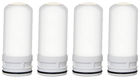 TSMORY Lot de 4 cartouches filtrantes pour robinet de douche, percolateur, purificateur d'eau et nettoyage
