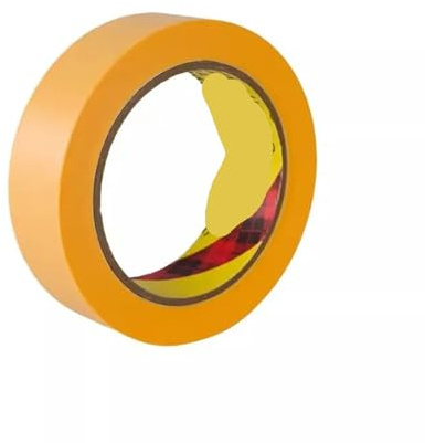 Generisch Abdeckband 3,0 m Strukturpapier, 244 Dosen beschreibbare gelbe Klebebänder, Sprühfarbe, Kunstabklebeband, einseitiges Klebeband, 50(100mm)