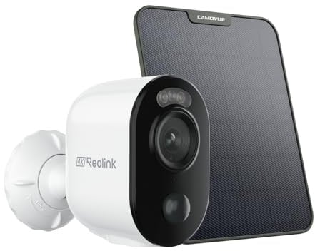 Reolink 4K 8MP Akku Überwachungskamera Aussen mit Personen-/Autoerkennung, 2,4/5GHz WLAN Batterie IP Kamera Outdoor mit Spotlight, Farbnachtsicht, Argus 3 Ultra+6W SP-10