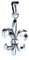 Kiss of Leather Pendentif fleur de lys en argent sterling 925 n° 40