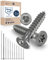 100x Vis à bois tête fraisée en Acier inoxydable Torx V2A vis inox 8x200 pour panneaux d'aggloméré Bois Filetage partiel 8mm fort 200mm long 100 pièce en acier A2