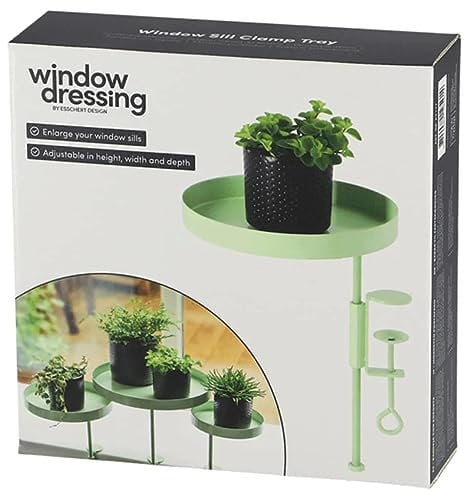 vidaXL Esschert's Garden Blumentopfhalter mit Klemme Rund Grün M