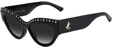 Jimmy Choo Sonja/g/s 807/9O BLACK Sunglasses Women Acetate, Standard, 55