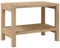 vidaXL Mesa Auxiliar de Baño, Mesita Almacenaje de Toallas Jabón Champús, Mesa de Listones, Mueble para Baño Ducha, Madera Maciza de Teca