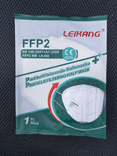 Leikang FFP2 Lot de 40 à 1000 demi-masques filtrants avec CE 0370 EN149 : 2001 + A1:2009 (1000)