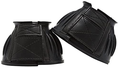 Shires Horse Overreach Boots (Cob) (Schwarz), Schwarz , Cob