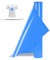 Bocguy Vinilo Textil Termoadhesivo, 30.5 CM X 377 CM Azul Con Gancho Deshierbe, Para DIY Camisetas y Más Telas, Fácil de Cortar (Azul Lago)