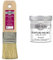 LIBERON Pinceau Plat 40mm & Peinture Meuble à Base de caséine, Blanc albâtre, 500 ML