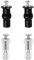 4Pcs Toilet Seat Fittings Kit,Top Fixing Commode Covers Screws Fixings,Quick Replacement Screws,Universal Standard Bolts,Metal+Rubber+Nylon Material Quality Bolt,Closestool Flushing Lid Parts Fixtures