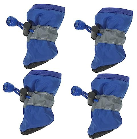 ORFOFE 4stücke wasserdichte Hundeschuhe Für Kleine Mittlere Hunde Strapazierfähige Und rutschfeste Booties Für Jahreszeiten Schutz Pfoten Beim Laufen Und Im Freien