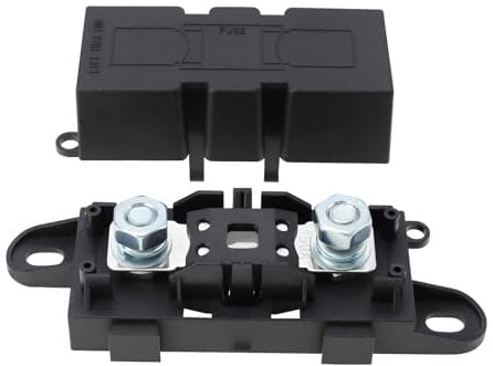 VGOL 1Set MEGA Car Fuse Holder with 150A Fuse ABS Plastic Mega High Current Fuse Holder for Cars Trucks Construction Vehicles Buses Caravans or Audio Systems
