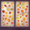 YIHELU Thanksgiving Fenster Aufkleber, 174 Pcs Herbst Fenster Aufkleber, Herbst Blätter Erntedankfest Fensterufkleber Fensterbilder Dekorationen Fensterdeko haftet Deko