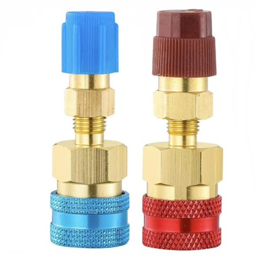 R1234yf Zu R134a Adapter, High/Low Side Schnellkupplung, R1234Yf Adapter Für Auto Klimaanlage, Klima Adapter R1234Yf, Starke Abdichtung, Auto Klimaanlage Fitting, Schlauchadapter Fitting Anschluss