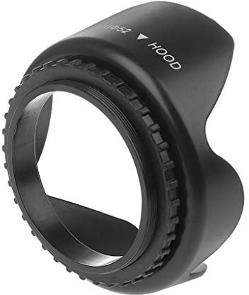 52mm Screwed Flower Sunshade Lens Hood For DSLR Camera