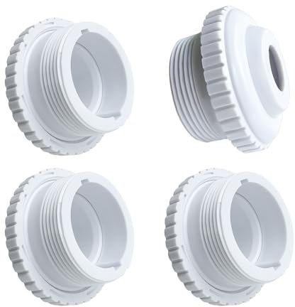 UIKTSSL Lot de 4 buses de piscine réglables - Accessoires de piscine blancs - Nettoyage de la piscine - Bon assistant pour le nettoyage de la piscine.