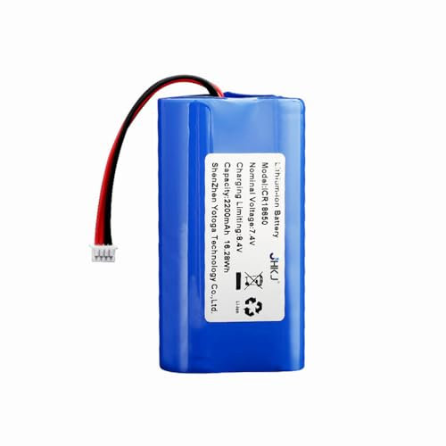 JHKJ Batteria Ricaricabile agli ioni di Litio da 7,4V, 2600mAh, 3000mAh e 3350mAh, batterie di Ricambio per Prodotti elettronici Fai da Te, Giocattoli, Illuminazione e Attrezzature.,7.4v3000mah