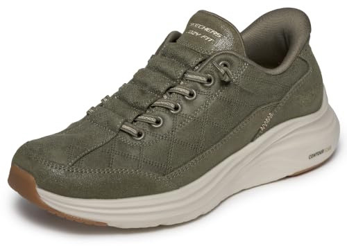 Skechers Women's Contour FoamSneaker | Slip-Ins, Contour Foam; lightweight midsole adapts to your foot's unique shape, Air-Cooled Memory Foam, Machine washable