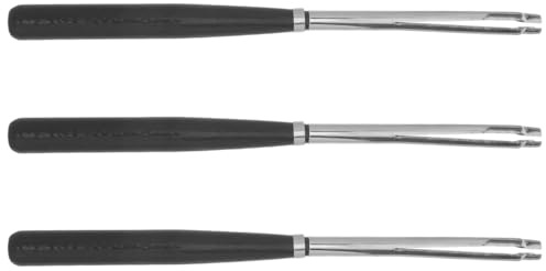 SHINEOFI 3 Pièces Porte Fusain en Bouleau et Cuivre pour Dessin, Prise en Main Confortable Antidérapante, pour Travaux Créatifs et Croquis Minimalistes