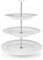EVA-TRIO | Etagere Legio Nova | Dreistöckige Etagere, bestehend aus drei Legio Nova-Tellern | White Transparent