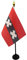 AZ FLAG - Tischflagge Amsterdam - 15x10 cm Goldene Splitze - Amsterdam Tischfahne 10 x 15 Cm - Flaggen