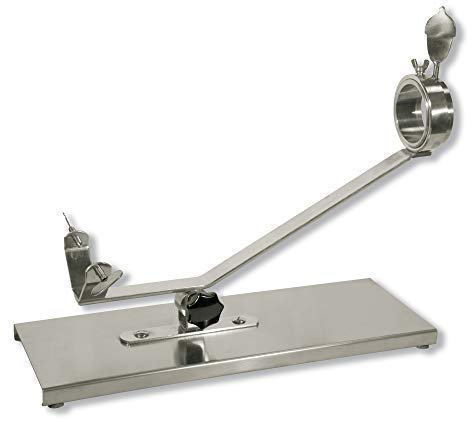 R REDONDO IGLESIAS DESDE 1920 Soporte Jamonero Acero INOX con Cabezal Giratorio 360º