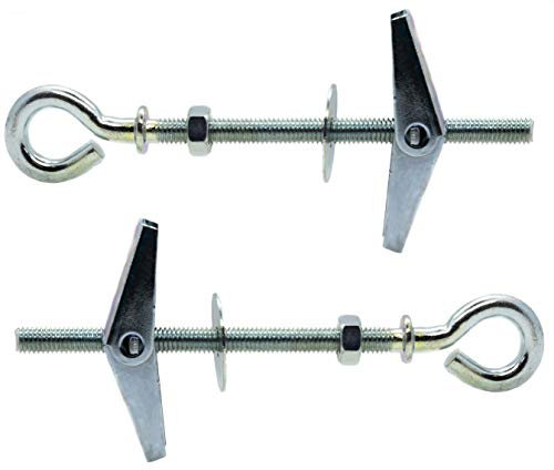 Onestopdiy.com - Tasselli a molla con asta filettata per cartongesso, fissaggio a parete, confezione da 10