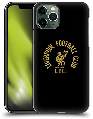 Head Case Designs Officially Licensed Liverpool Football Club Gold LFC On Black Liver Bird Hard Back Case Compatible With Apple iPhone 11 Pro