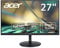 Acer CB272 Monitor 27 Zoll (69 cm Bildschirm) Full HD, 75Hz HDMI/DP, 60Hz VGA, 1ms (VRB), HDMI 1.4, VGA, höhenverstellbar, drehbar, HDMI/DP FreeSync, Schwarz