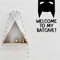 Willkommen Bei My Batcave Batman Inspiriertes Design Wandkunst Aufkleber Vinyl Aufkleber Kunst Dekor Kinderzimmer Kinderzimmer Poster Wandaufkleber-58 X 37 Cm