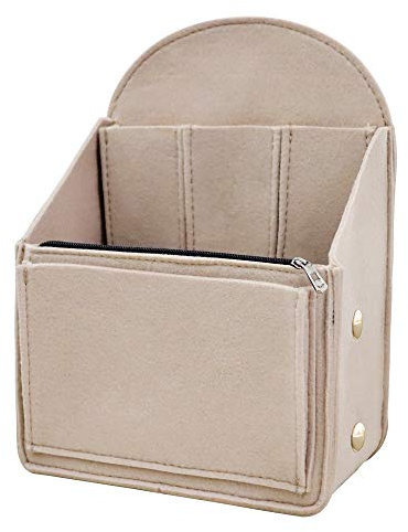 Soyizom Felt Backpack Organiser Insert for Backpack Rucksack Organiser Universal Bag in Bag Men or Women Shoulder Tote Bags Organiser Handbag Shoulder Bag Organisers,Beige-L