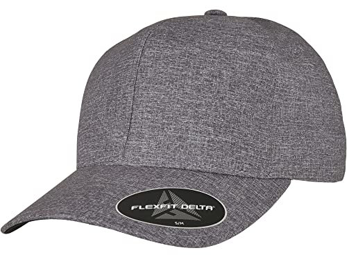 Flexfit Unisex Flexfit Delta Carbon Cap Baseballkappe, melange blue, S-M