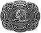 YOQUCOL QUKE American Western Cowboy Texas Retro Keltisches Kreuz Pferd Reiter Religiöse Gürtelschnalle für Herren, E, Overall