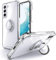 Silverback für Samsung Galaxy S22 Hülle, Handyhülle Samsung S22 mit 360° Ring Halter Schutzhülle TPU Cover Stoßfester Stoßfänger Weiche Dünn für Samsung Galaxy S22 Case - Transparent
