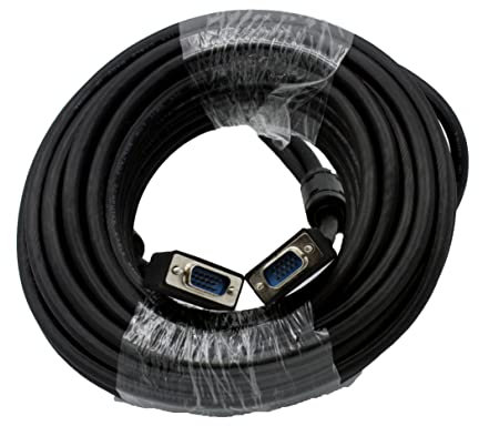 Digital Square Cable VGA a VGA HD15, Macho a Macho, (3M), NEGRO Y AZUL
