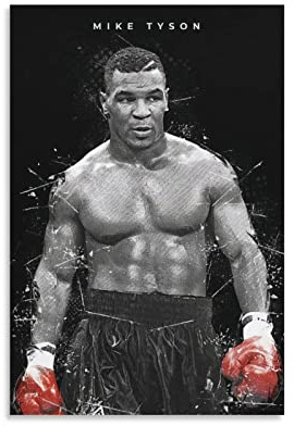 TSALF Leinwand Bilder Kein Rahmen Mike Tyson Drucken Bilderbilder für Wohnzimmer Schlafzimmer Dekoration 50x70cm