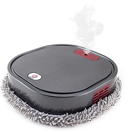 Plumflex Robot de Balayage Vadrouilles éLectriques Automatiques 1500 MAh Vadrouille avec PulvéRisateur Robot Nettoyeur à Vapeur de Sol