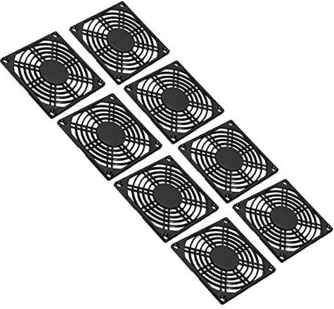 PATIKIL 92mm Fan Filter, 8 Pack ABS Plastic Ventilator Grill Protector Guard for 90X90mm Fan Protective Cover DIY, Black