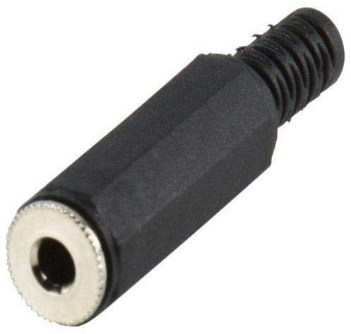 CABLEPELADO Connecteur audio jack 3,5 mm femelle stéréo | Connecteur TRS | pour soudure DIY | Compatible avec PS5 / PS4, casques, haut-parleurs, PC, mobile | Noir | 3,5 mm femelle | PVC