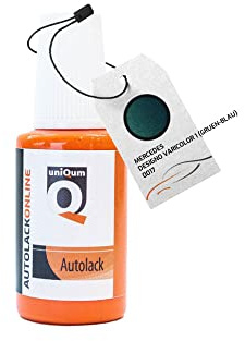 uniQum Autolack Lackstift fürs Auto für Mercedes DESIGNO VARICOLOR 1 (Gruen-BLAU) 0017 Autolack Reparatur 30 ml
