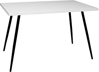 58 aufm Kessel Bistrotisch Efrossina 120x70x75 schwarz matt/weiß matt Lack 14408