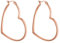 PURELEI® Big Love Ohrringe (Rosegold) – Damenohrringe aus langlebigem Edelstahl – Wasserfeste Ohrringe Damen – 44,5 x 42 mm – Modeschmuck für deinen individuellen Look