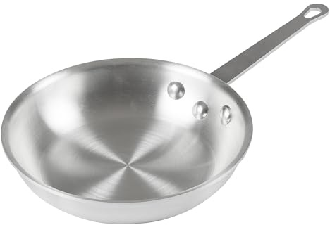Winco Commercial-Grade Aluminium Fry Pan/Skillet, Natural Finish, 8