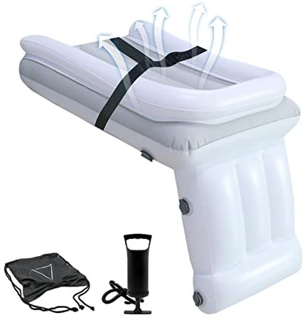 Deno Inflatable Baby Travel Bed,Inflatable Airplane Car Bed For Toddler With Hand Pump,Portable Inflatable Air Mattress Bed Fits Most Airplane Seats And Car Seats,21cm x20cm x9.5cm