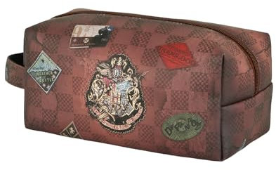 Harry Potter Railway-Brick Plus Reise-Kosmetiktasche, Braun, 25 x 12 cm