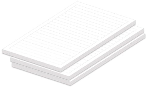 PRICARO Notizblock Liniert, magnetisch, A5, 3 Stück