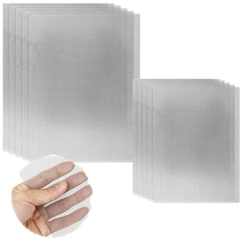 10 pcs 304 Stainless Steel Mesh, BOSOIRSOU 20 Mesh 21x30cm 21x15cm Metal Mesh Screen, 1mm Hole Woven Fine Wire Mesh for Filter Mesh, Filtration Cloth, DIY Project, Vent, Window Screen